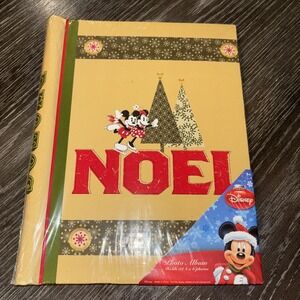 Nice Simple Christmas Holiday Spiral Photo Album 4x6 Pictures Disney Mickey NEW